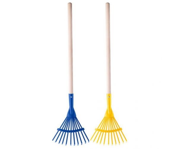 Hrable na líštie s 80cm drevenou rúčkou v rôznych farbách 1ks - Woodyland