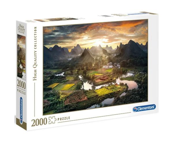 Čínska krajina HQC 2000 dielne puzzle - Clementoni