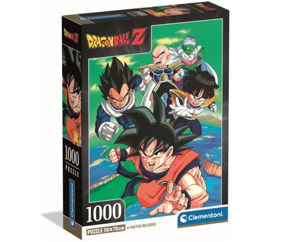 Dragon Ball Z Hrdinovia v akcii 1000 ks compact puzzle – Clementoni
