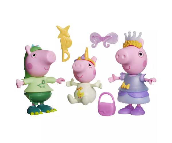 Prasiatko Peppa Tri malé prasiatka – obliekania sada – Hasbro