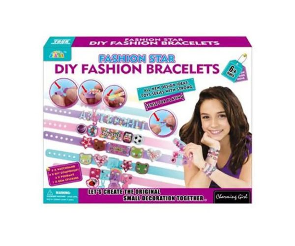 Fashion Star set na výrobu náramkov, set s písmenami a doplnkami
