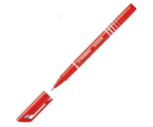 Stabilo: SENSOR F červený popisovač 0,3mm
