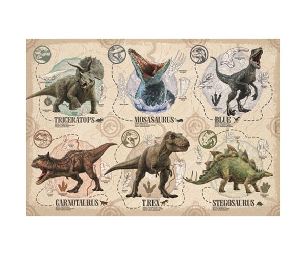 Jurassic World 104ks Super Color Puzzle - Clementoni