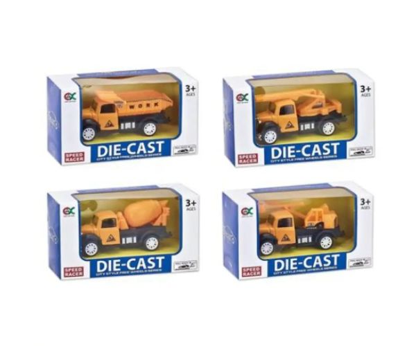 Die-Cast Classics: Stavebné nákladné autá v rôznych variantoch 1/55