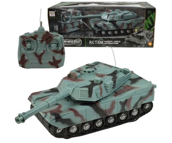 RC Tank M1 Abrams so svetlom a zvukom na diaľkové ovládanie 1/32 22cm