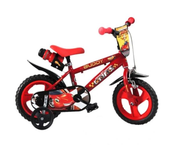 Cars červený bicykel vo veľkosti 12