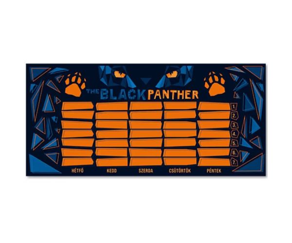 Ars Una: Black Panther obojstranný rozvrh hodín