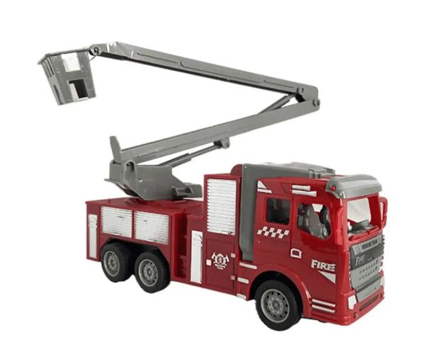 RC Hasičské auto so zdvíhacím košom na diaľkové ovládanie 1/30  22cm