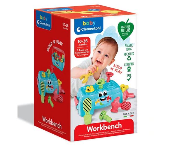 2az 1-ben munkapad és szerszámosláda szerszámokkal - Clementoni baby
