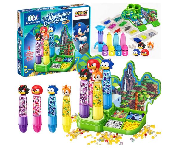 Idea! Ježko Sonic zvýrazňovač tvorca kreatívna súprava - Clementoni