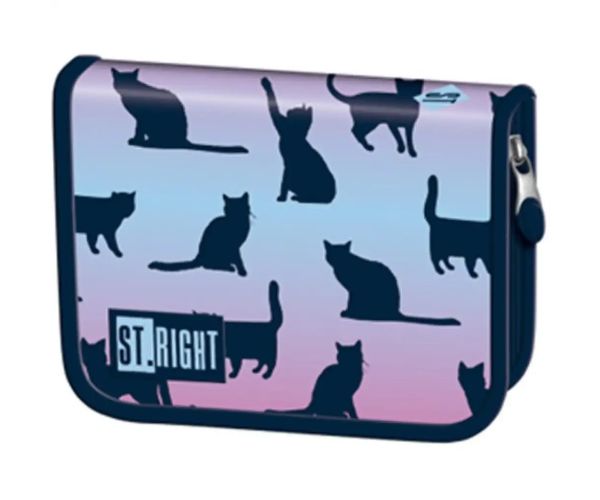 St.Right Night Cats vyklápací neplnený peračník