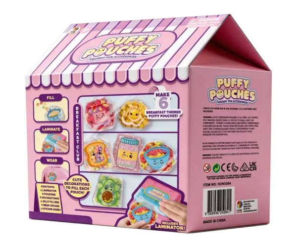 Puffy Pouches: Pufi charm design set - raňajky