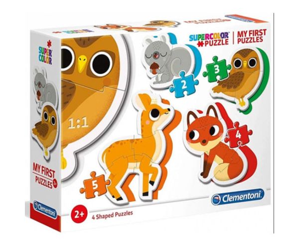 Lesné zvieratá 4v1 puzzle set - Clementoni