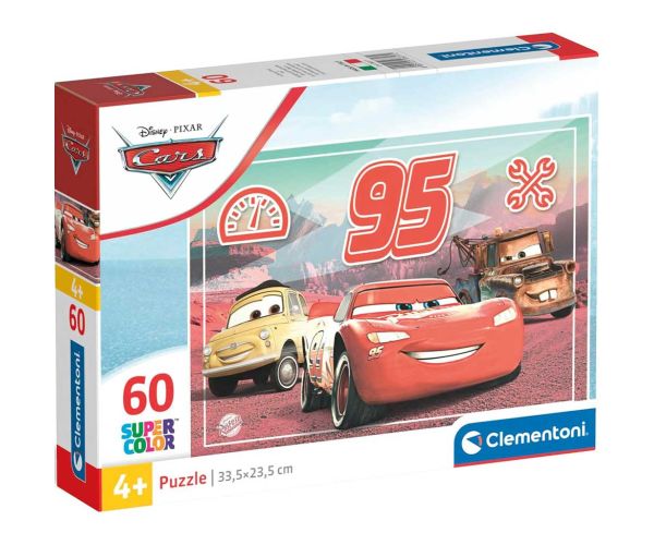 Autá Super Color 60 ks puzzle - Clementoni
