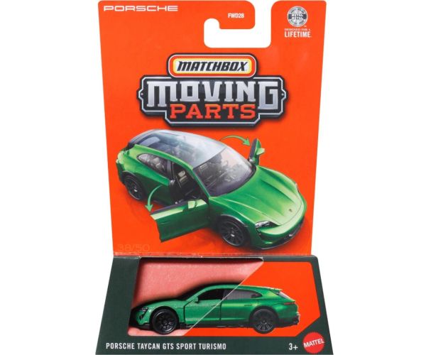 Matchbox Moving Parts: Porsche Taycan GTS Sport Turismo otvárací autíčko 1/64 - Mattel