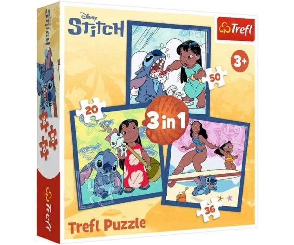 Lilo a Stitch - 3 v 1 20-36-50 ks puzzle - Trefl