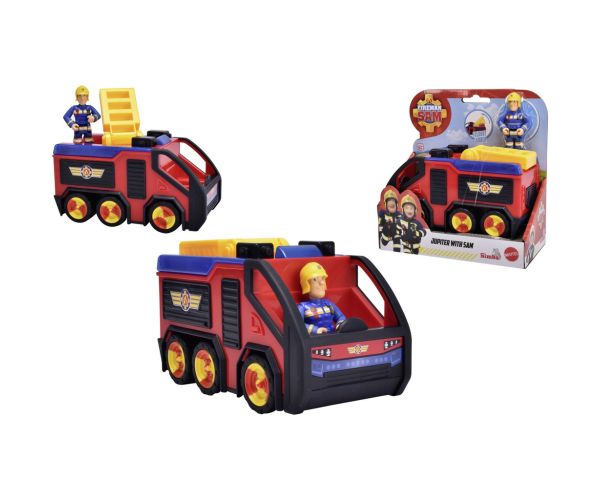 Požiarnik Sam: Jupiter hasičské auto s figúrkou Sama – Simba Toys