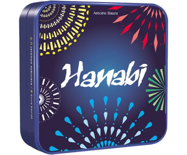 Hanabi spoločenská hra v kovovom boxe (maď.jaz.)