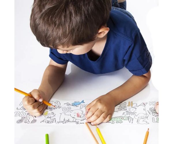 Samolepiaci mini valec na maľovanie so 6 mini ceruzkami - Carioca