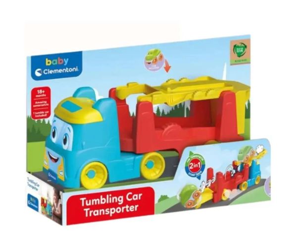 Clementoni Baby: Farebný autotransportér 2 v 1 vozidlo
