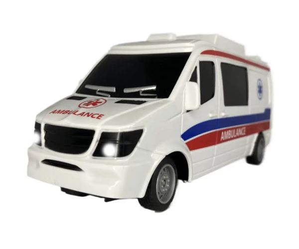 RC Záchranné auto na diaľkové ovládanie so svetlom 27MHz 1/32 25cm