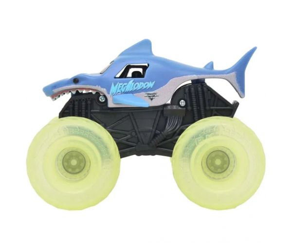 Monster Jam: Svetelný Megalodon svietiaci monster truck – 1/43 - Spin Master