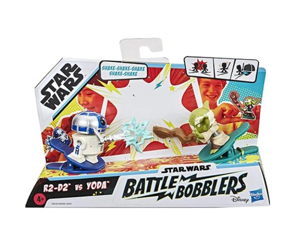 Star Wars Battle Bobblers R2-D2 vs Yoda štipcová figúrka - Hasbro