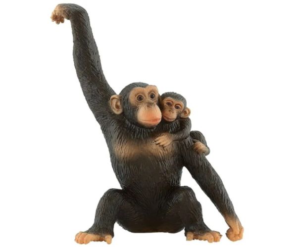 Šimpanz s mláďaťom hracia figúrka - Bullyland