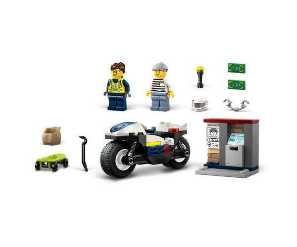 LEGO® City: Naháňačka s policajným motocyklom (60455)