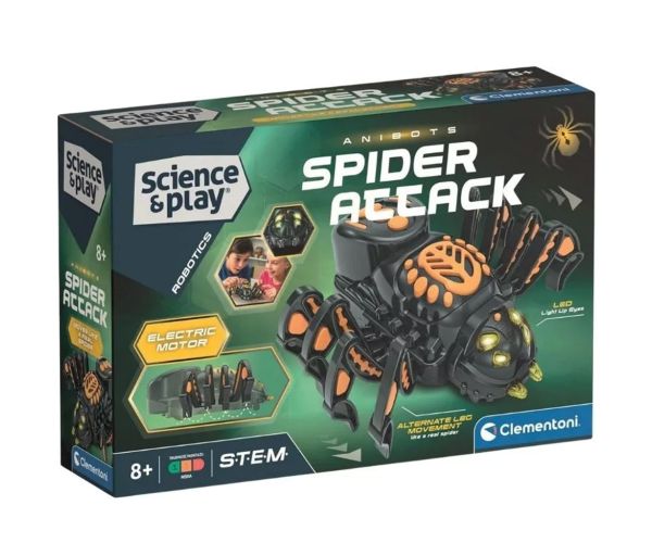 Science & Play: Útočný robot pavúk herná súprava - Clementoni