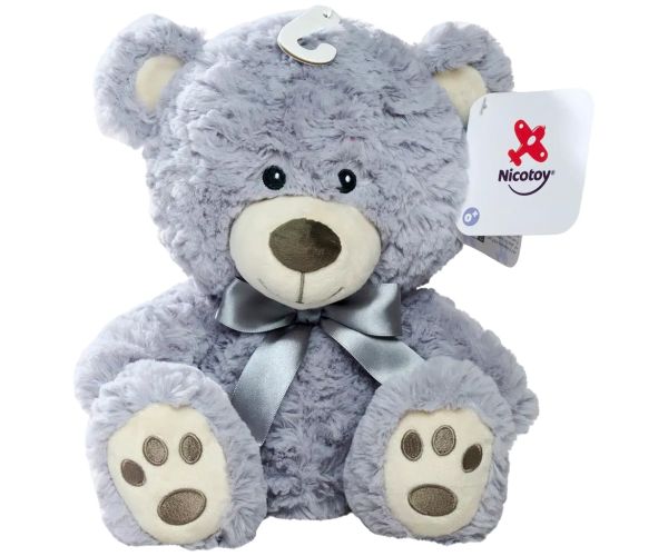 Nicotoy: Sediaci plyšový medveď v rôznych farebných variantoch 25cm 1ks – Simba Toys