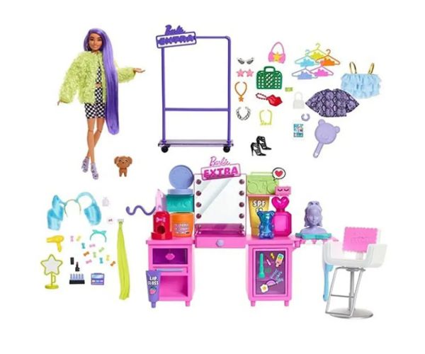 Barbie: Extravagantná šatňa s bábikou - Mattel