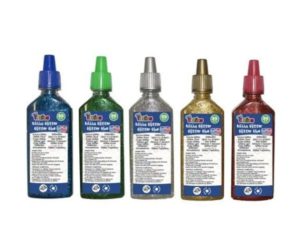 Sľudové lepidlo v tube 35 ml, 5 rôznych farieb