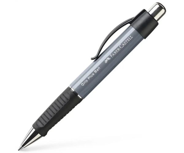 Faber-Castell: Grip Plus sivé guľôčkové pero M