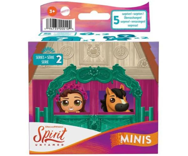 Divoký Spirit: Poníky a priatelia v maštali 2. séria - balík na prekvapenie - Mattel