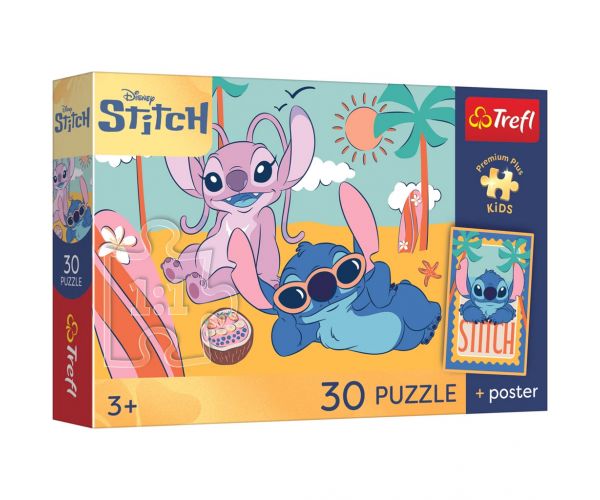 Stitch 30ks prémiový puzzle - Trefl