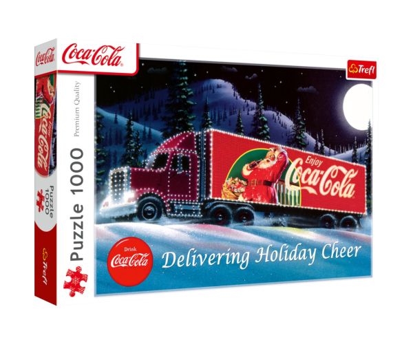 Coca-Cola Vianočný karaván 1000ks prémiové plus puzzle - Trefl