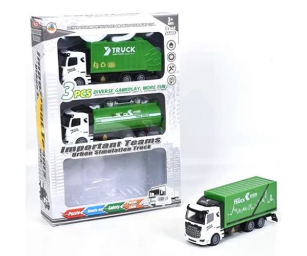 Naťahovacie nákladné auto 3 dielny set