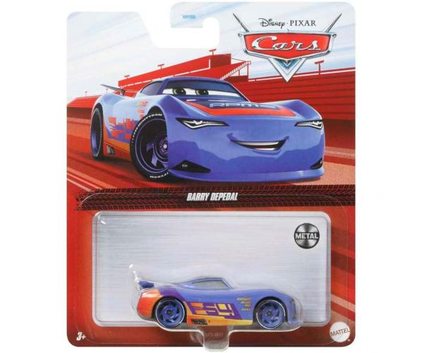 Autá 3: Barry Depedal postava malého autíčka 1/55 – Mattel