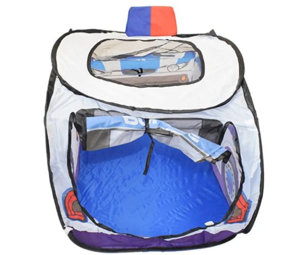 Hrací stan pre policajné auto s sieťovanými oknami 99x50x50cm