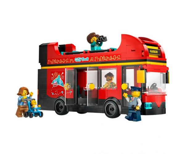 LEGO® City: Červený poschodový turistický autobus (60407)