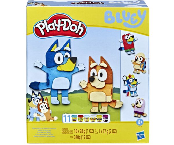 Play-Doh: Bluey Make n Mash Costumes súprava modelovacej hmoty - Hasbro