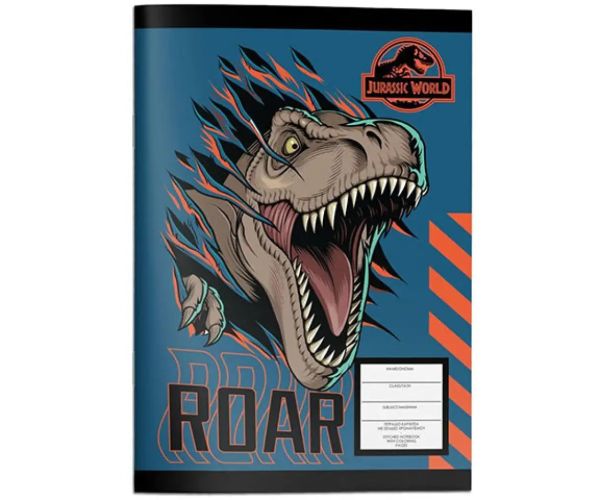 Must... Jurassic World linajkový zošit s maľovankou 40str. vo dvoch variantoch