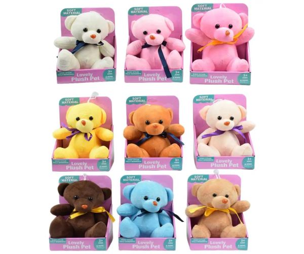 Lovely mäkké plyšové macko s prísavkou vo viacerých farbách 1ks 16cm