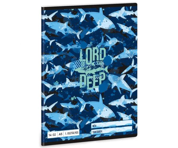 Ars Una: Lord of the Deep žraločí linajkový zošit pre 1. ročník A/5