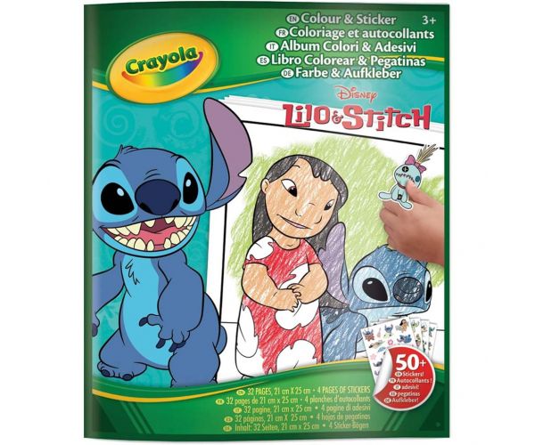 Crayola: Lilo & Stitch omaľovánka a zošit s nálepkami