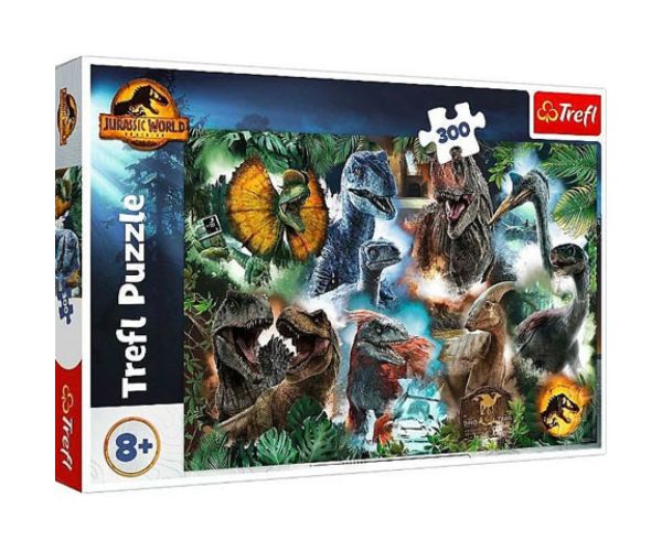 Jurassic World: Obľúbené dinosaury 300 dielne puzzle - Trefl