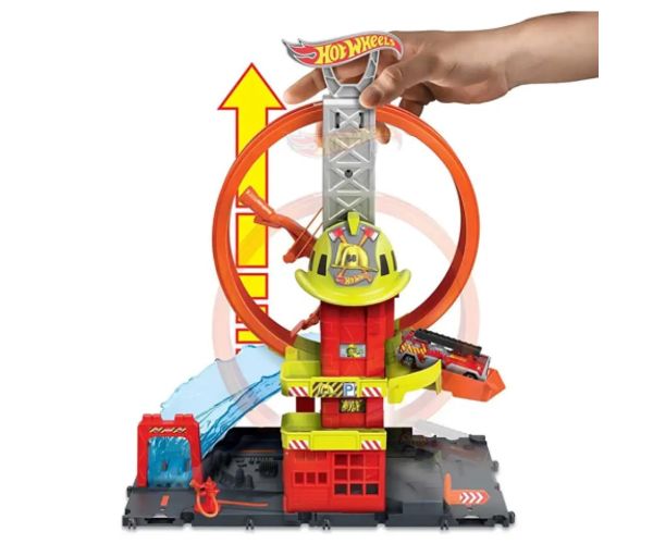 Hot Wheels City: Hasičská stanica, hrací set - Mattel