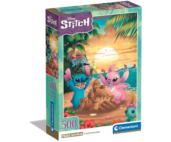 Disney+Stitch 500 ks puzzle - Clementoni