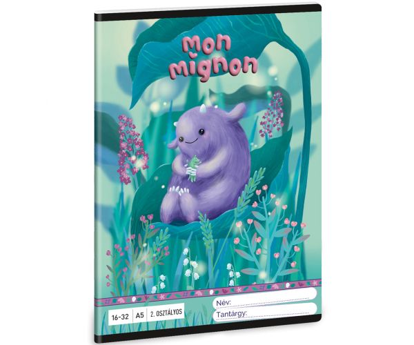Ars Una: Mon Mignon linajkovaný zošit pre 2. ročník A/5 16-32